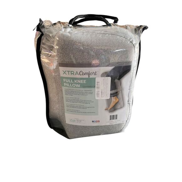 Memory Foam Knee Wedge Pillow for Side Sleepers - Hip & Leg Elevation for Gray - Picture 1 of 3